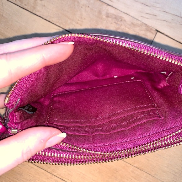 Coach Leather Wristlet in Plum Purple - Picture 5 of 11